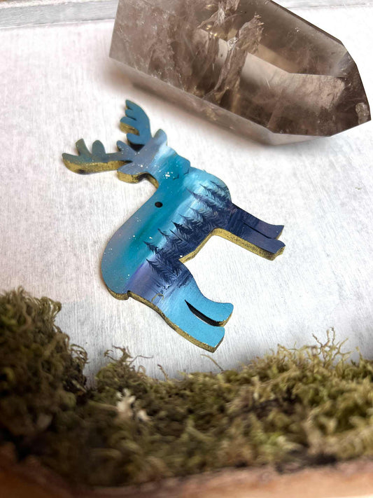 Hand Painted Reindeer Decoration