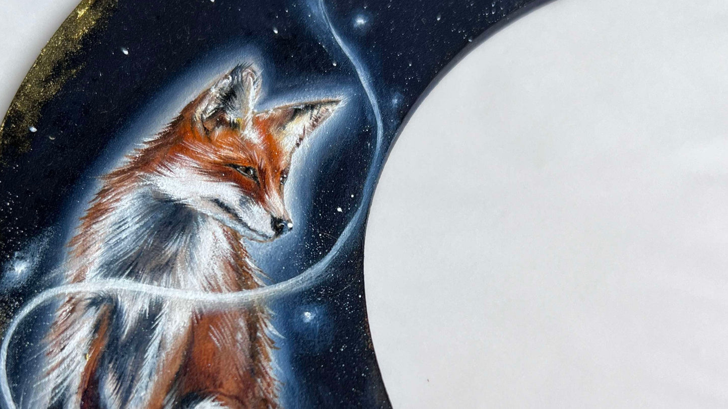 Christmas Fox Moon Card