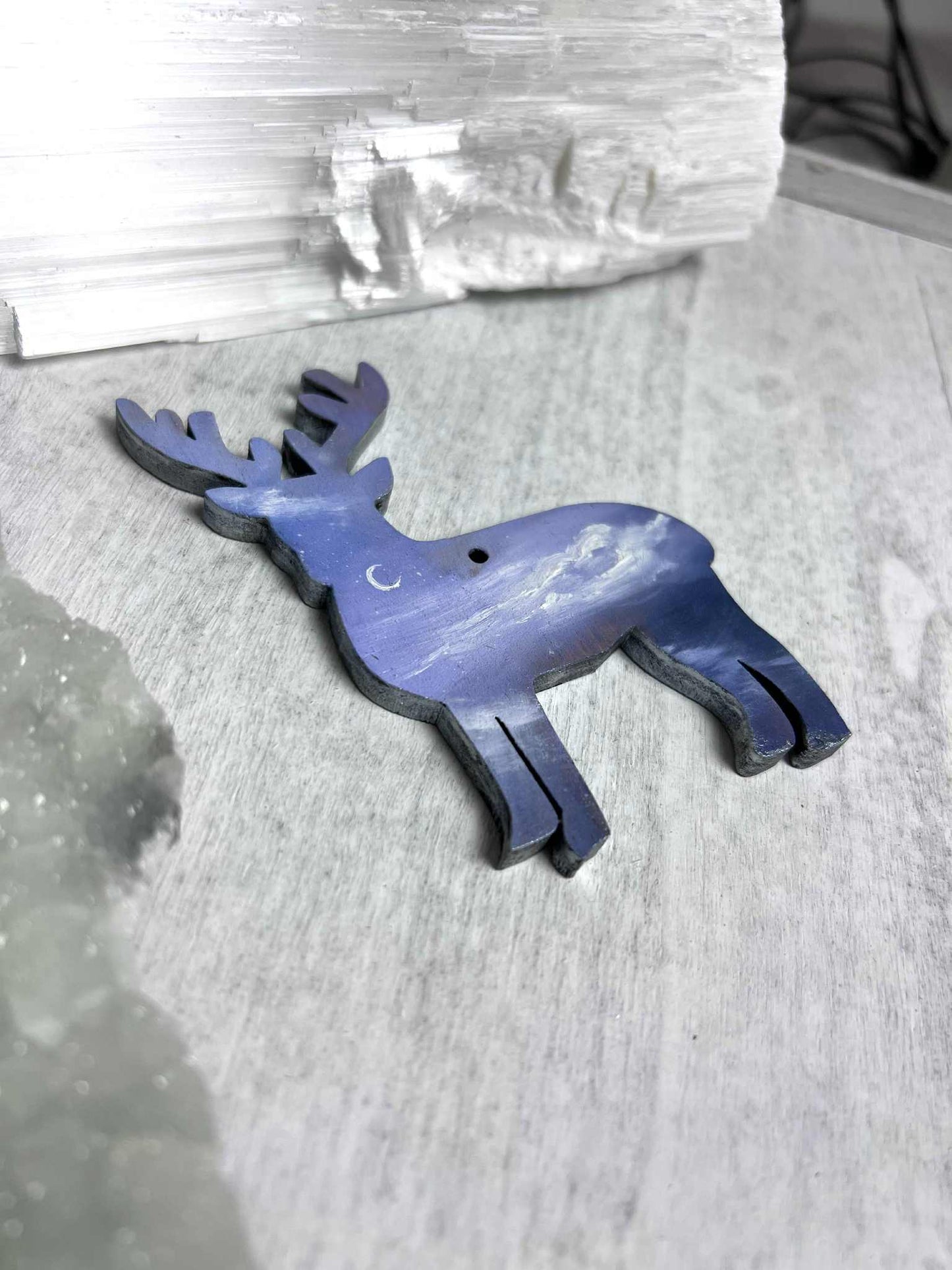 Hand Painted Reindeer Decoration