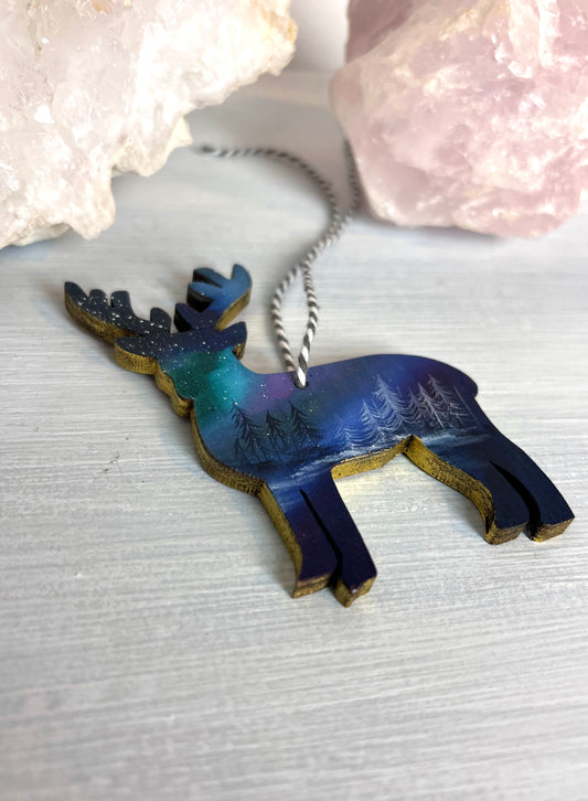 Hand Painted Reindeer Decoration