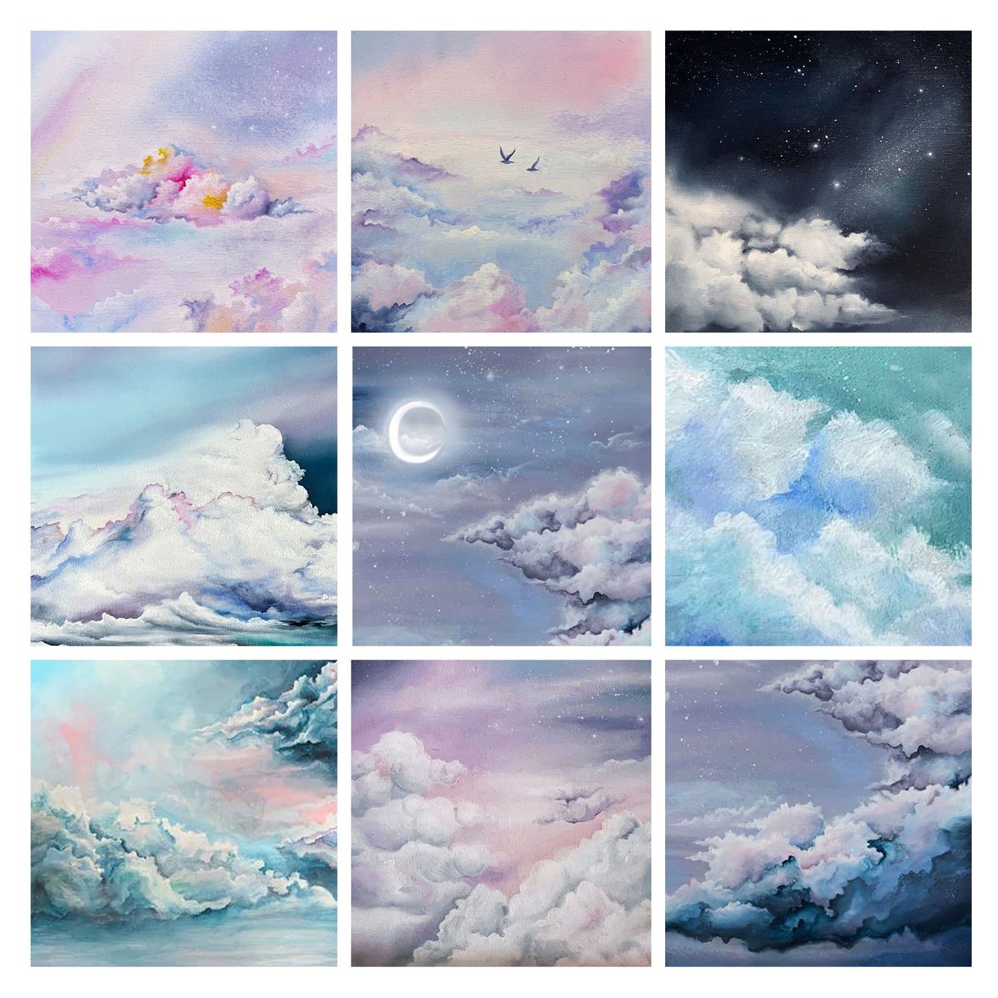 Cloud Collection Art Print