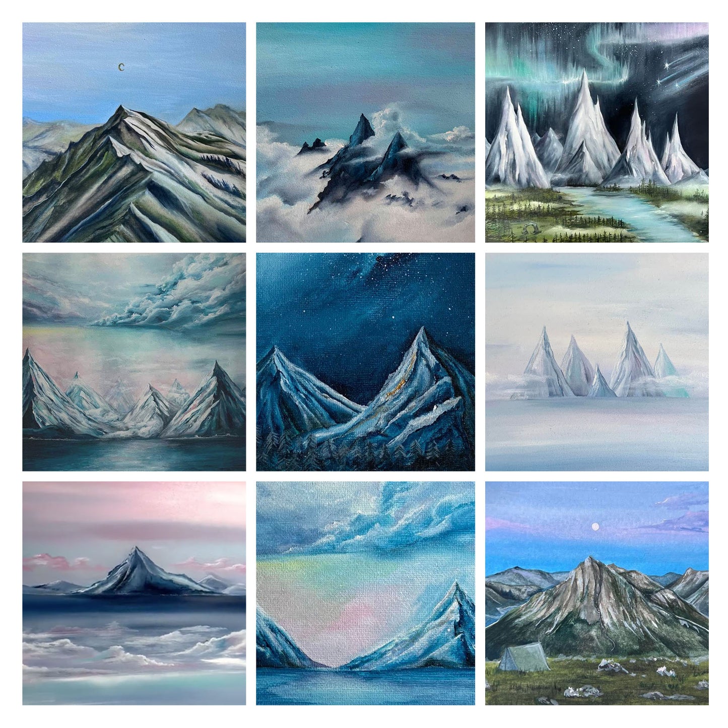 Mountain Collection Art Print