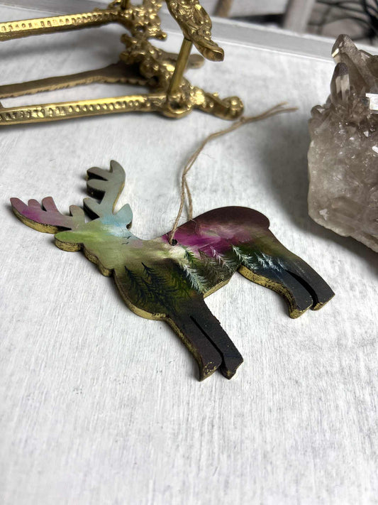 Hand Painted Reindeer Decoration
