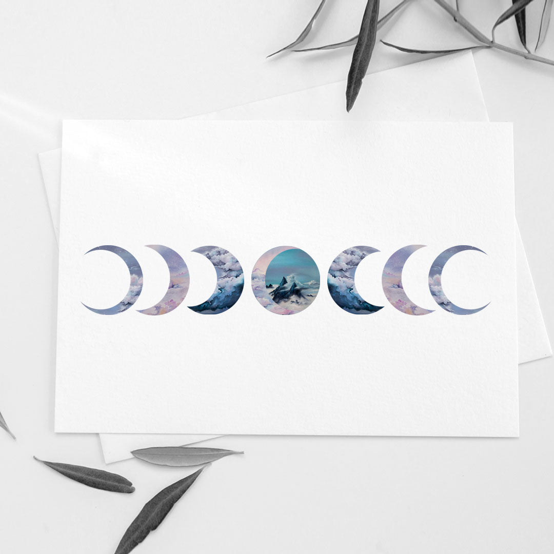 Moon Phases Art Print