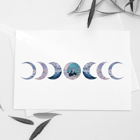 Moon Phases Art Print