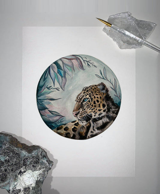 'Leopard' Painting on Paper