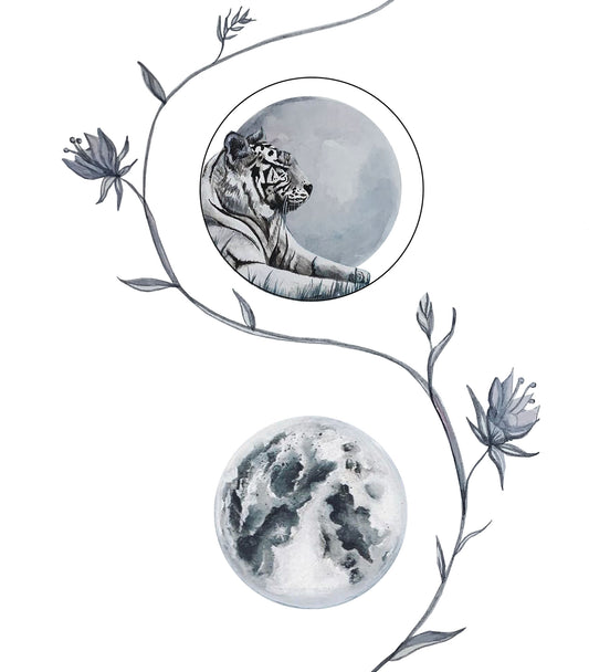 Wild Moon Art Prints