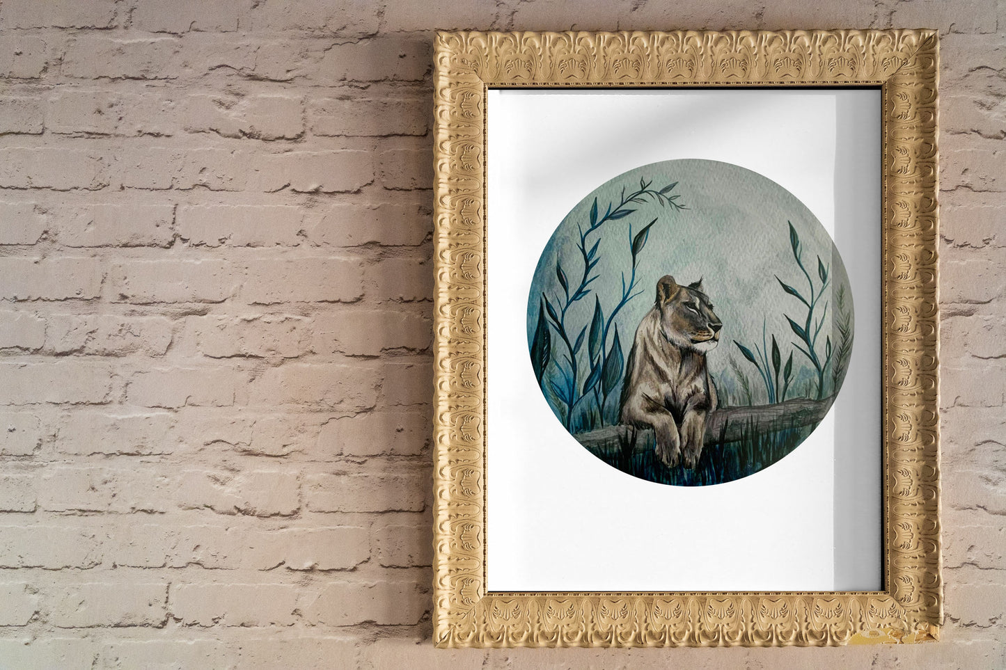 Lioness Art Print