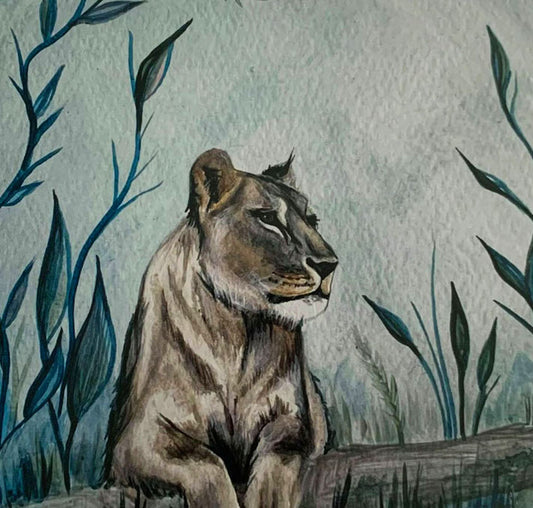 Lioness Art Print